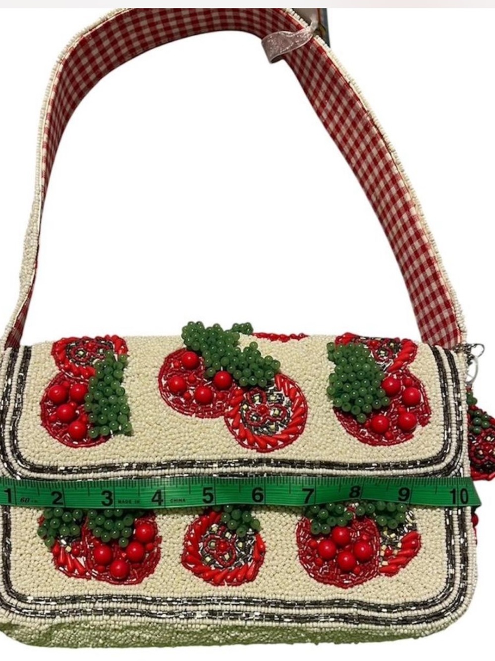 *VIRAL* Beaded Tomato / Strawberry Shoulder Bag!!!!!!!
